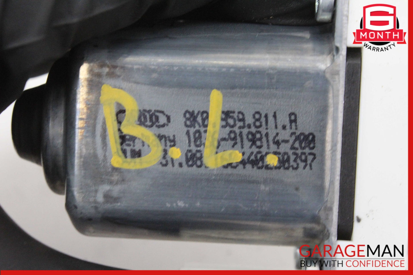 2012-2018 Audi A6 A7 Rear Left Driver Side Window Regulator Motor 8K0959811A OEM