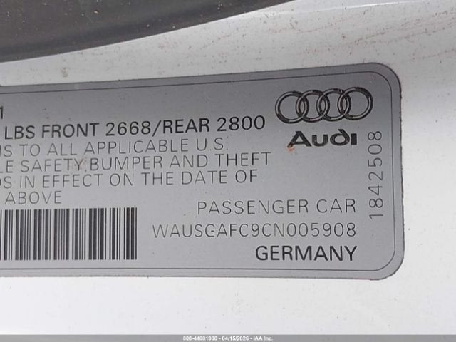 2012 Audi A7 4G
