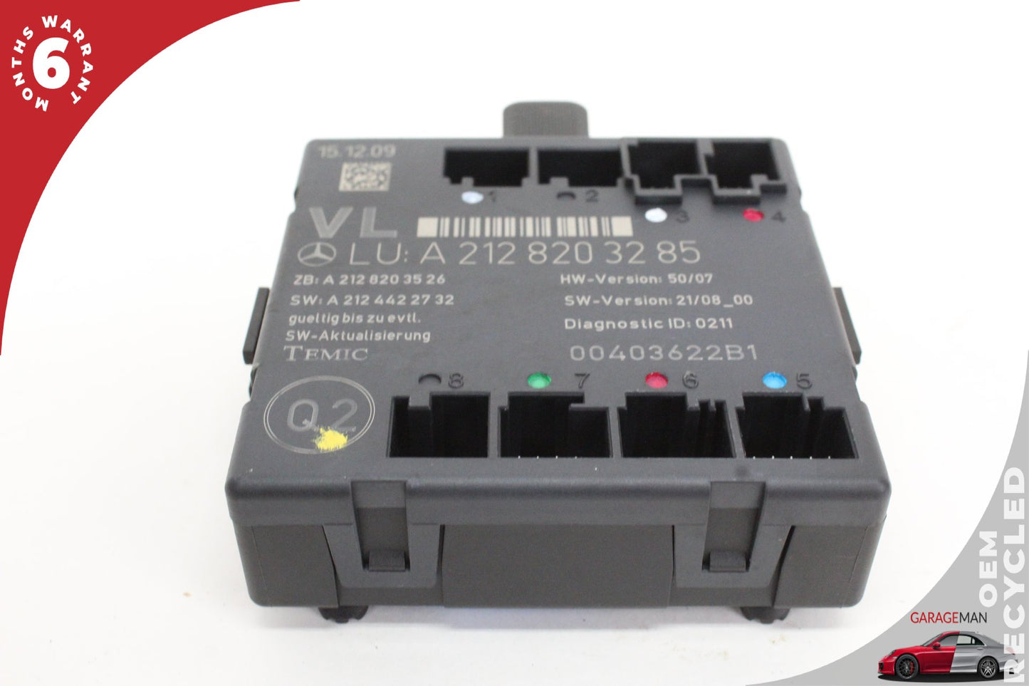2008-2018 Mercedes W204 C300 Front Left Side Door Control Module 2128203285 OEM