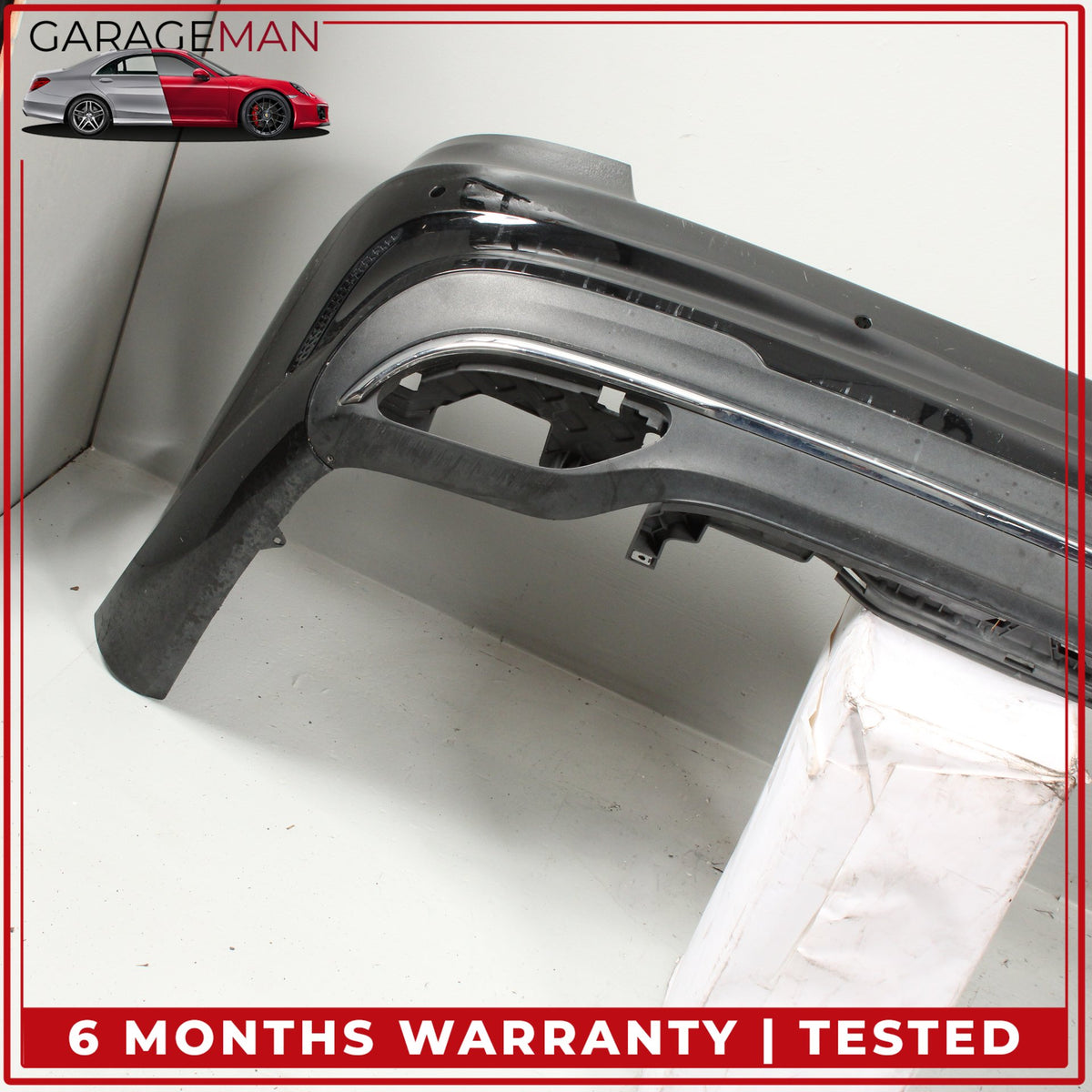 2014-2016 Mercedes W212 E400 E350 Sedan Rear Bumper Cover Black 2128853438 OEM