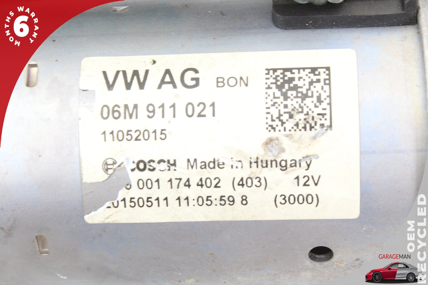 2012-2024 Audi A7 SQ5 S5 S4 Engine Starter Motor Bosch 06M911021 OEM