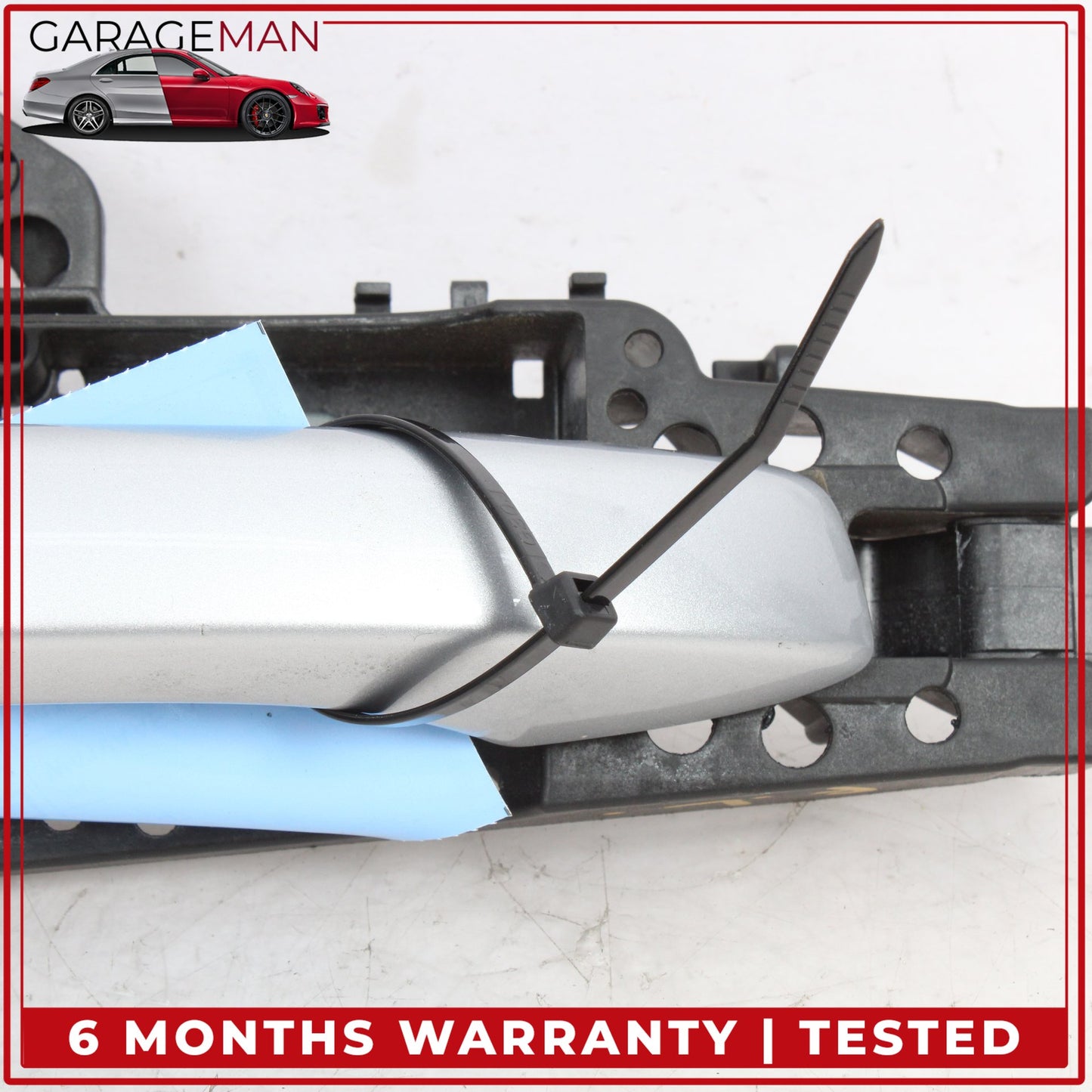 2017-2024 Audi Q7 Front Left Side Exterior Door Handle Silver 4M1837885A OEM