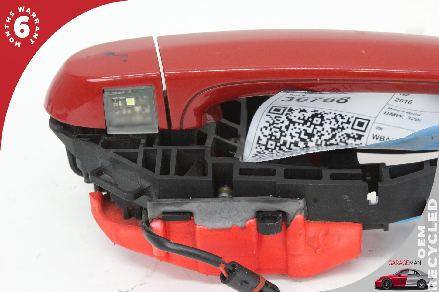 2012-2018 BMW 320i F30 Front Right Side Exterior Door Handle Red 7321640 OEM