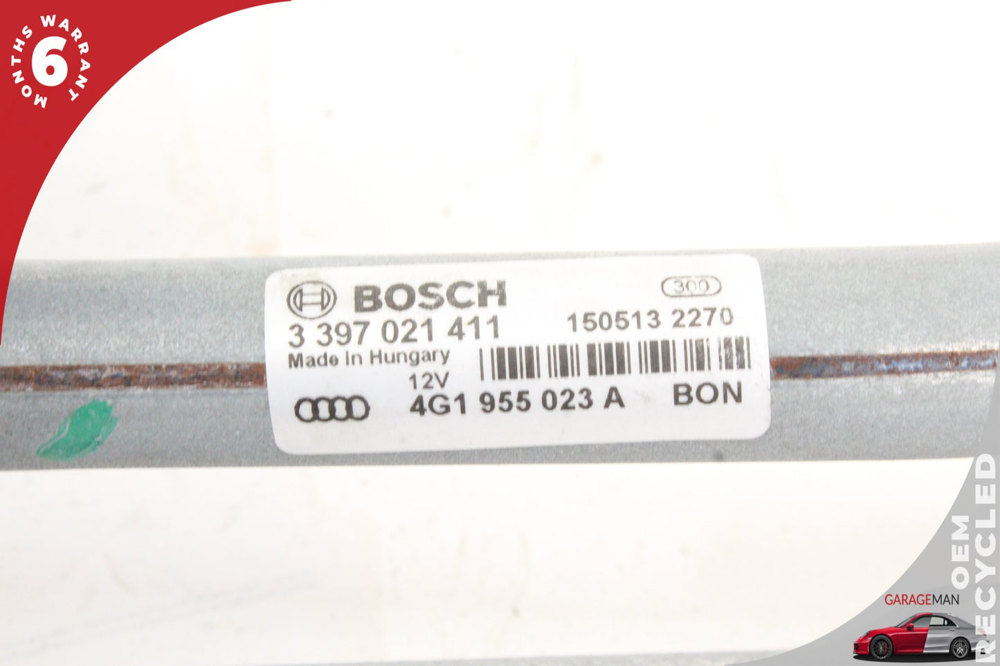 2012-2018 Audi A7 A6 Front Windshield Wiper Linkage w/ Motor 4G1955119 OEM