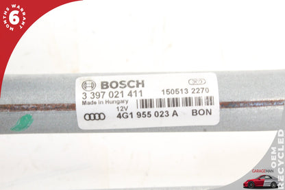 2012-2018 Audi A7 A6 Front Windshield Wiper Linkage w/ Motor 4G1955119 OEM