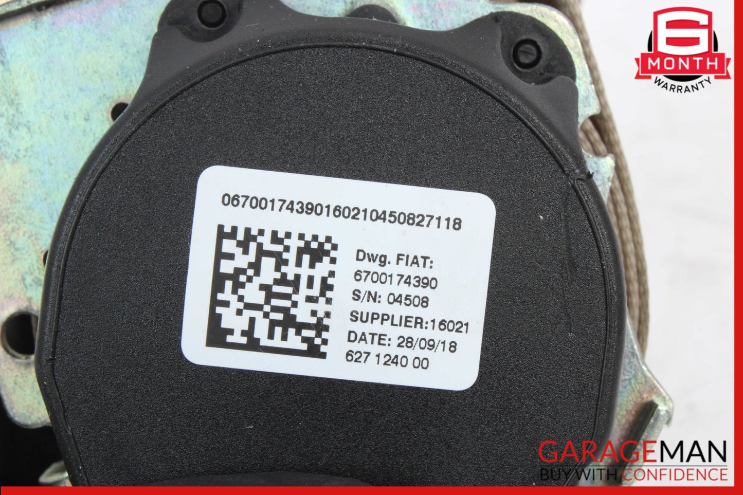 2014-2024 Maserati Ghibli Rear Left or Right Side Seat Belt 670017439 Genuine