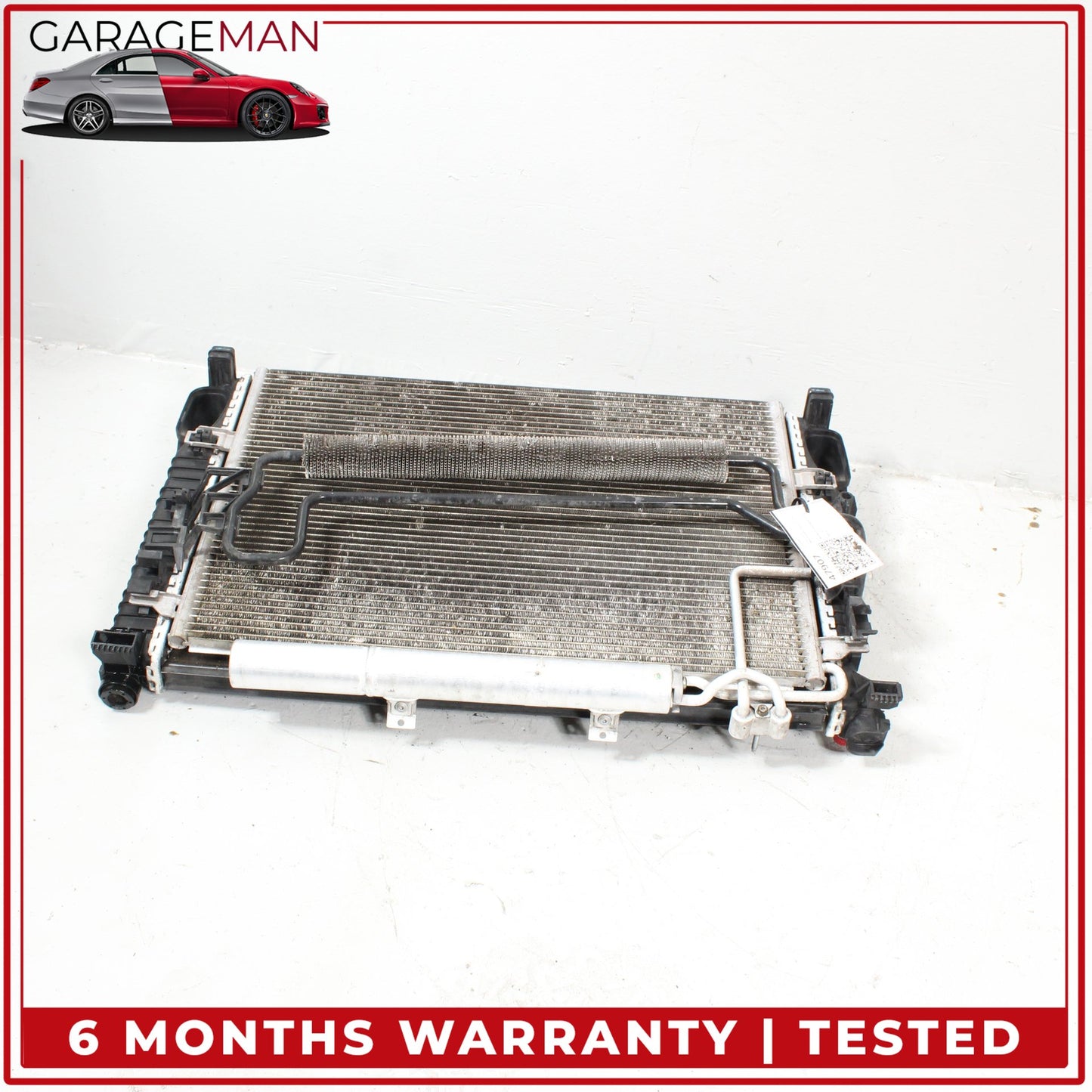 2006-2009 Mercedes-Benz E350 W211 Sedan Engine Cooling Radiator AC A/C Condenser 2115003702 OEM