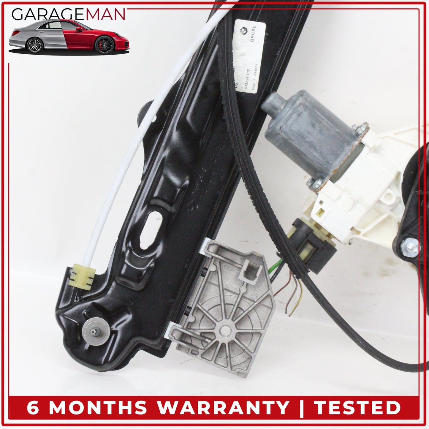 2014-2020 BMW 430i Rear Right Side Window Regulator w/ Motor 7326326 OEM