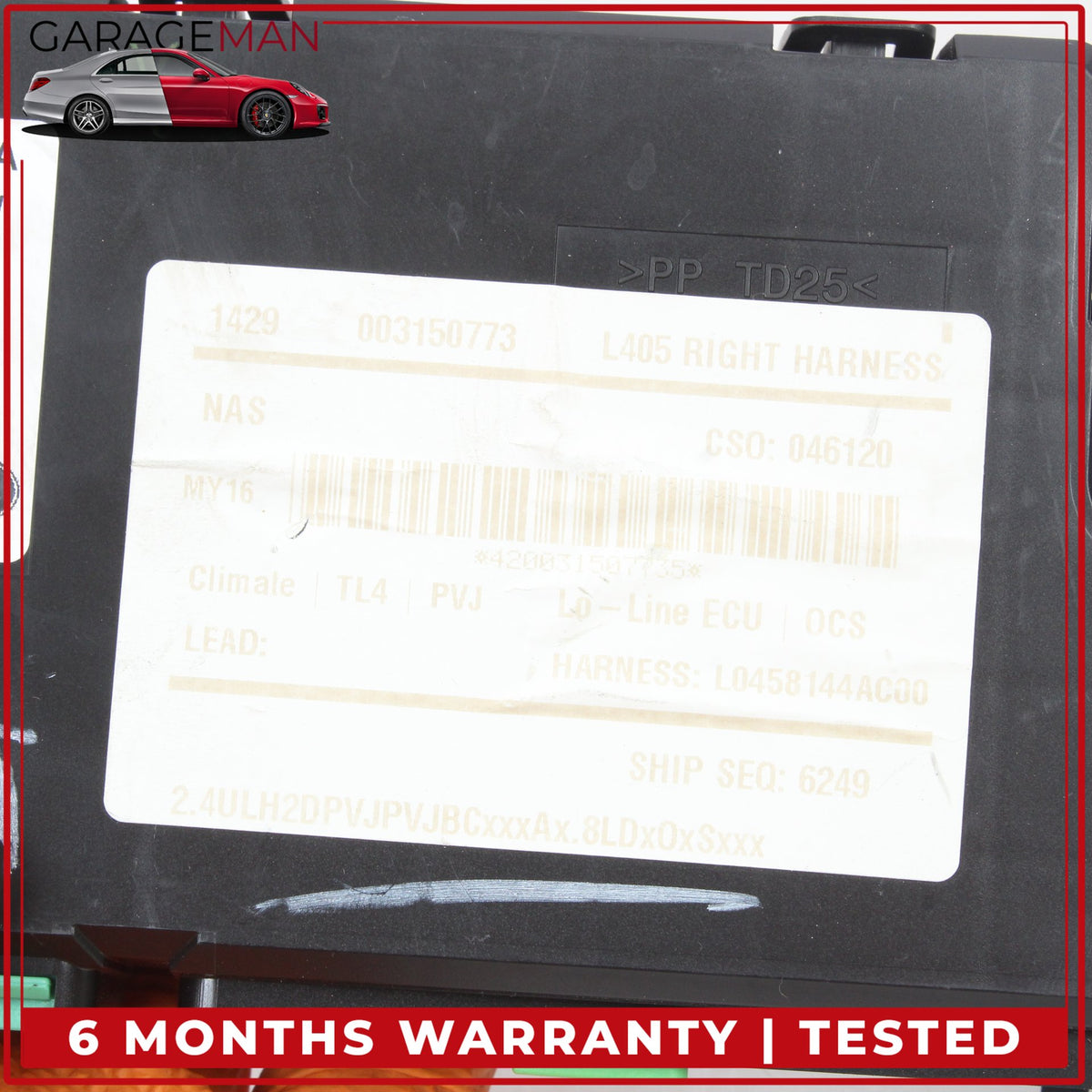 2013-2017 Range Rover L405 Front Right Side Seat Control Module GJ3214D600AD OEM