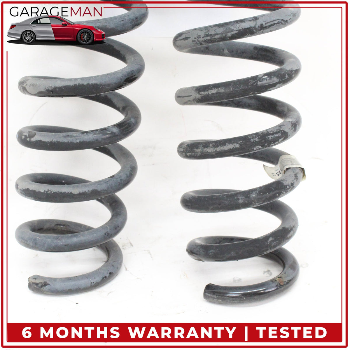 2012-2018 BMW 320i xDrive Rear Left and Right Side Coil Spring Set 6851726 OEM