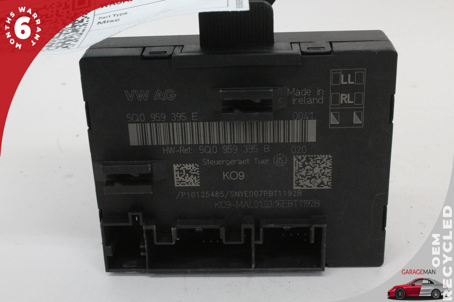 15-20 Audi A3 8V Sedan Window Control Module Right/Left 5Q0959395E Genuine
