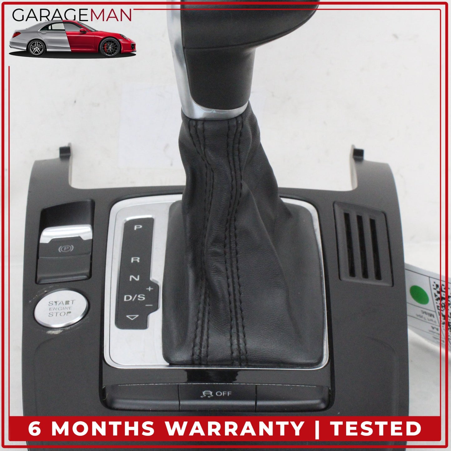 2009-2016 Audi A4 Front Center Console Shifter Knob Boot Trim w/ Switches OEM