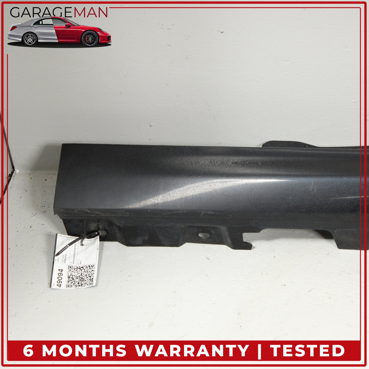 2013-2019 BMW 650i 640i F06 Left Side Skirt Rocker Panel Black 8052655 OEM