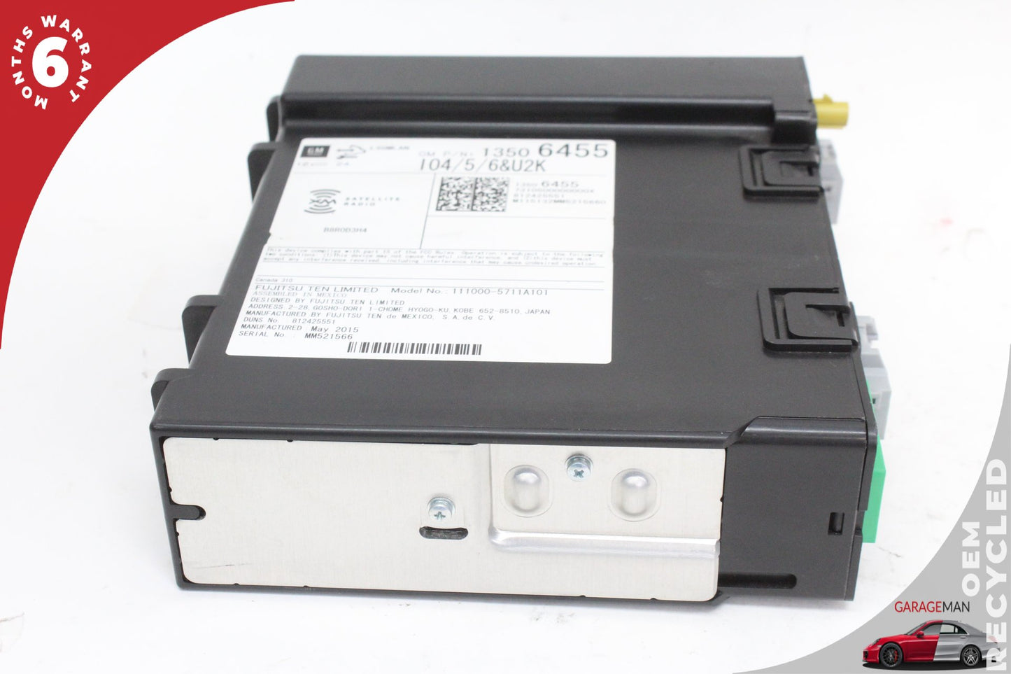 2014-2019 Chevrolet Silverado 1500 Satellite Audio Radio Receiver 13506455 OEM