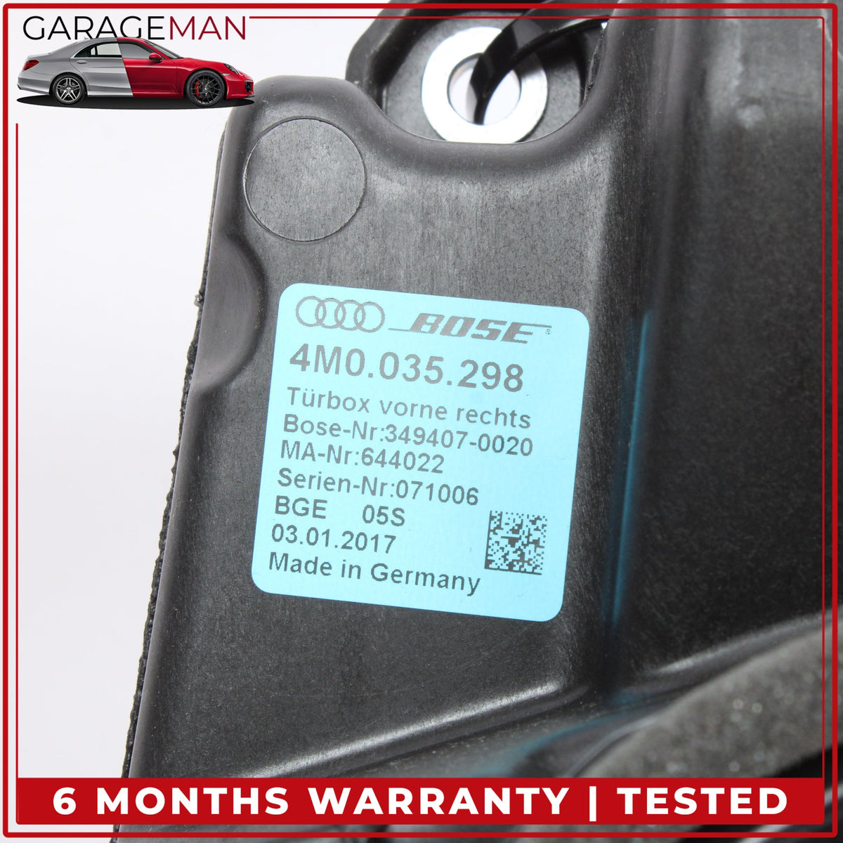 2017-2024 Audi Q7 Front Rear Left & Right Audio Sound Speaker Subwoofer Set OEM
