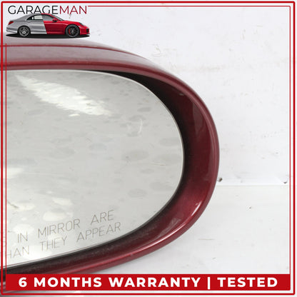 2004-2008 Mercedes R230 SL550 Front Right Door Rear View Mirror Thulite Red OEM