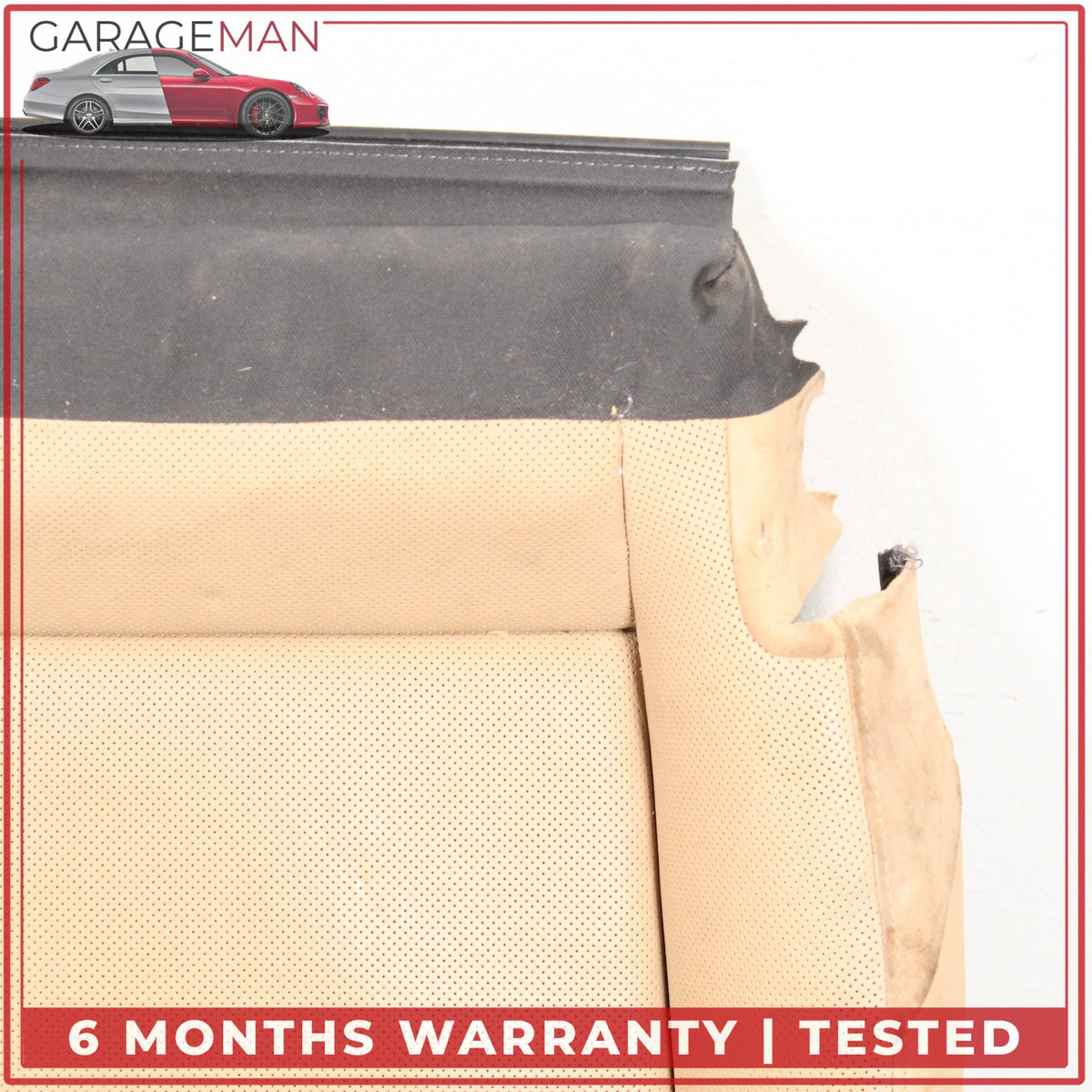 2010-2016 Porsche Panamera 970 Front Right Lower Bottom Seat Cushion Beige OEM