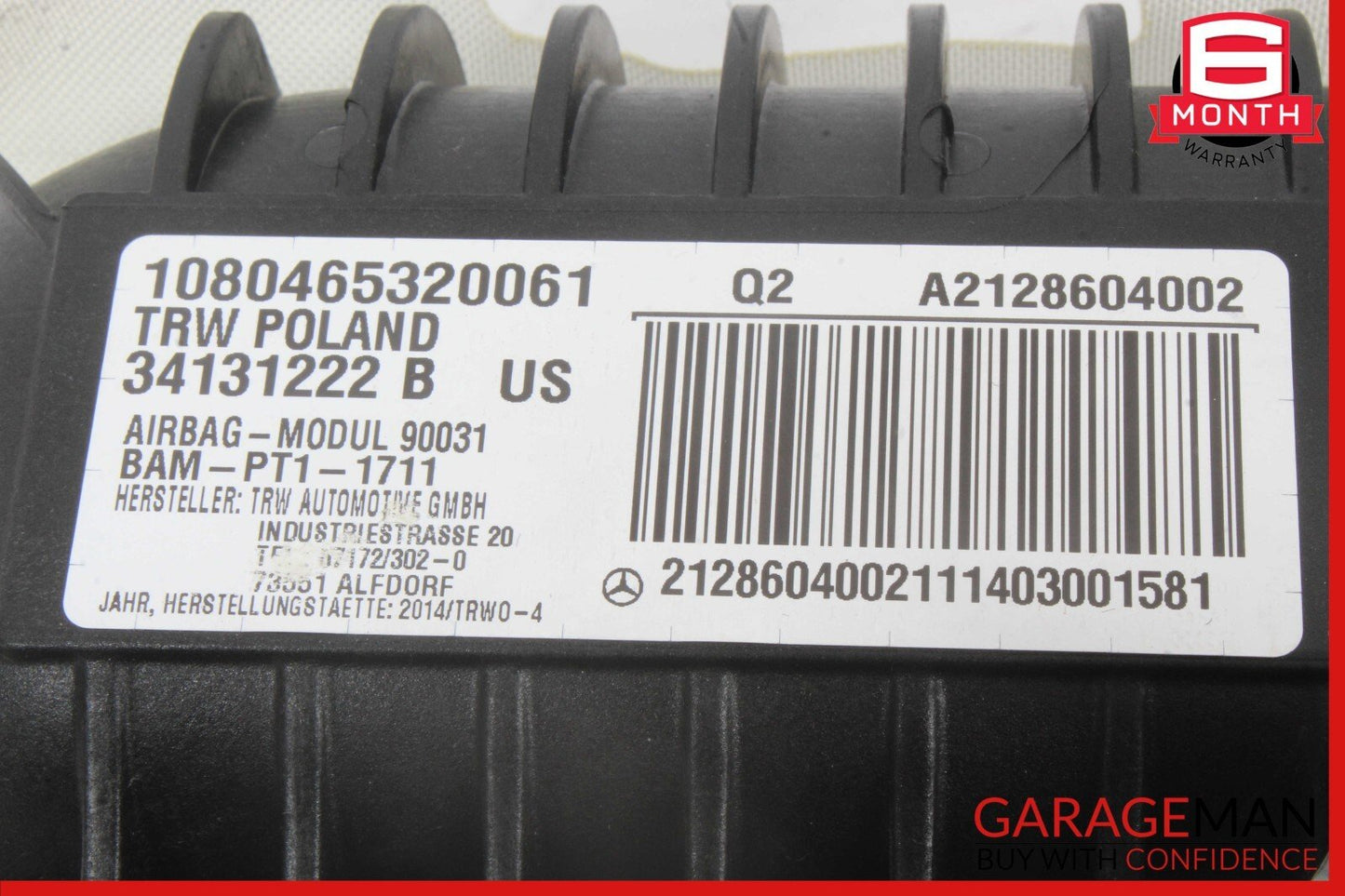 14-16 Mercedes W212 E350 E550 Front Right Side Dashboard Dash Airbag OEM