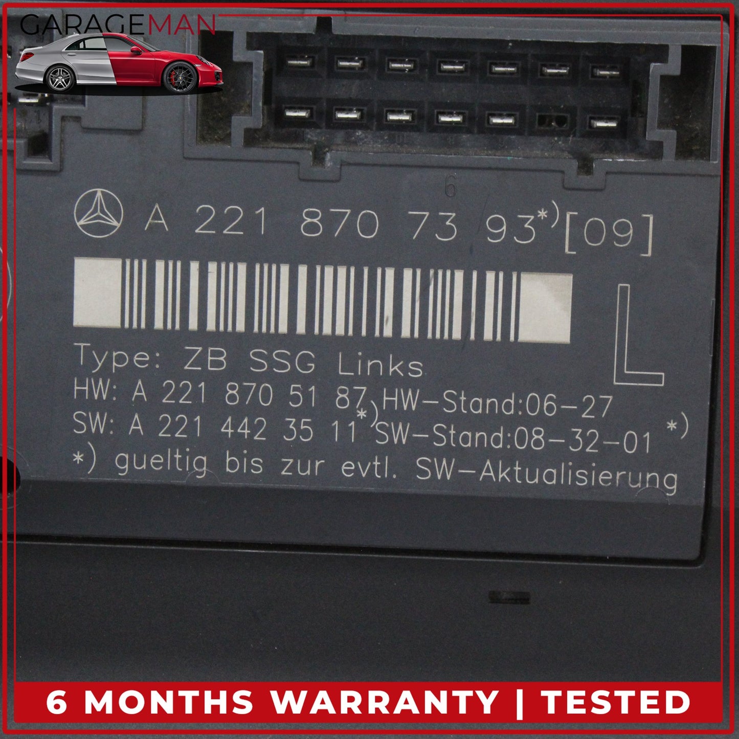 2007-2013 Mercedes W221 S400 Front Left Side Seat Control Module 2218707393 OEM