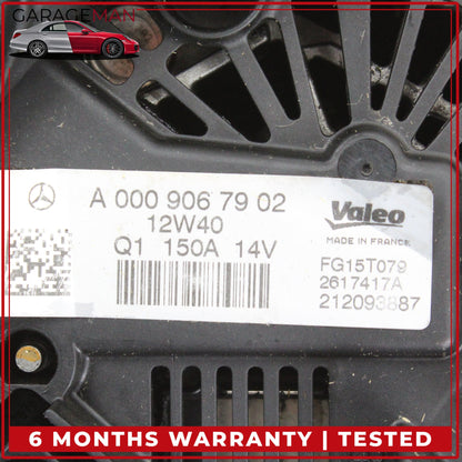 2012-2015 Mercedes W204 C250 SLK250 Engine Alternator Generator 0009063000 OEM