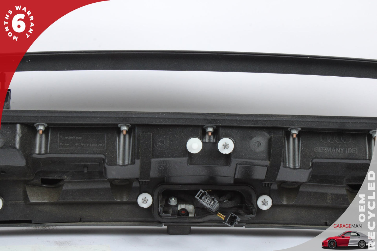 2012-2018 Audi A7 Rear Tailgate Trunk Lid Spoiler Assembly Black 4G8827086D OEM