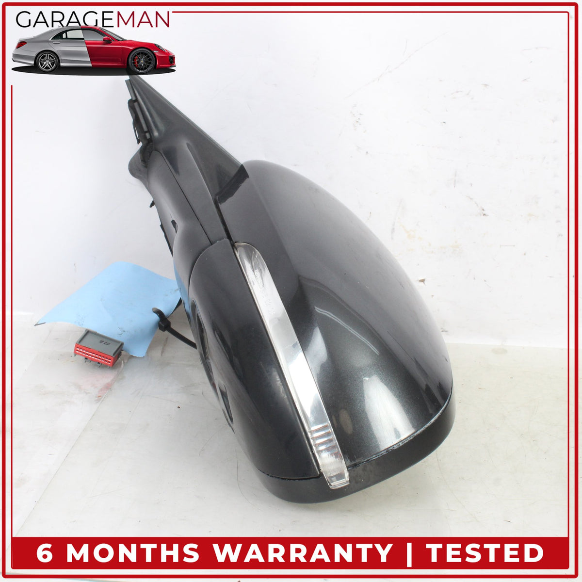 2010-2015 Jaguar XF X250 Front Left Side Door Rear View Mirror w/ Blind Spot OEM