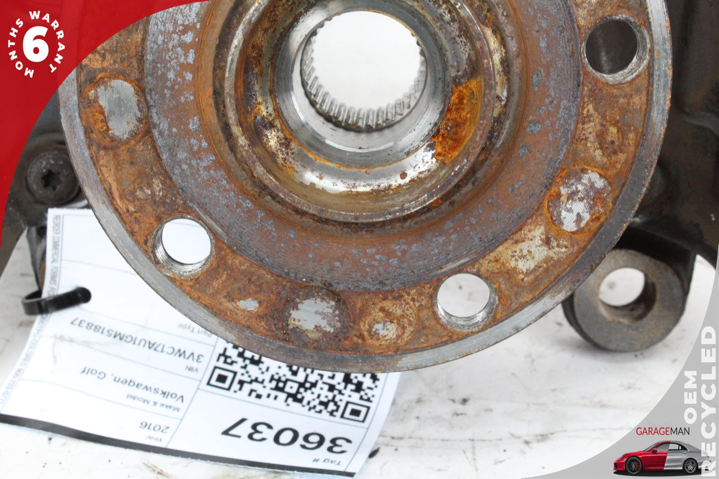 2015-2025 Volkswagen Golf Front Left Spindle Knuckle Wheel Hub 5Q0407256Q OEM