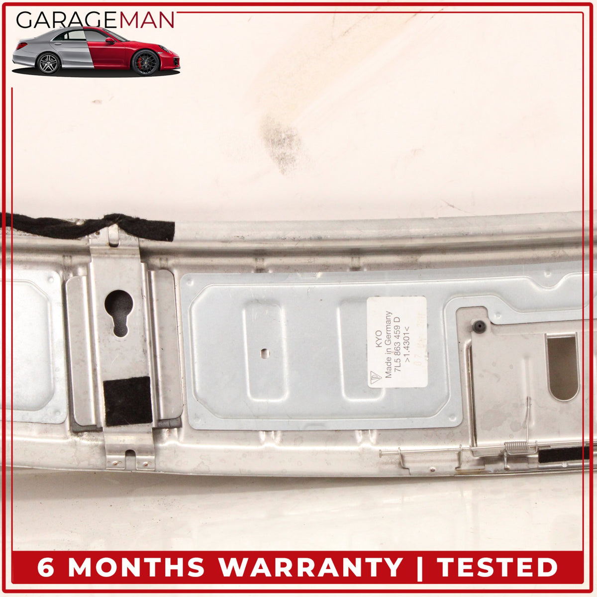 2003-2010 Porsche Cayenne 955 957 Rear Trunk Cargo Sill Scuff Plate Chrome OEM