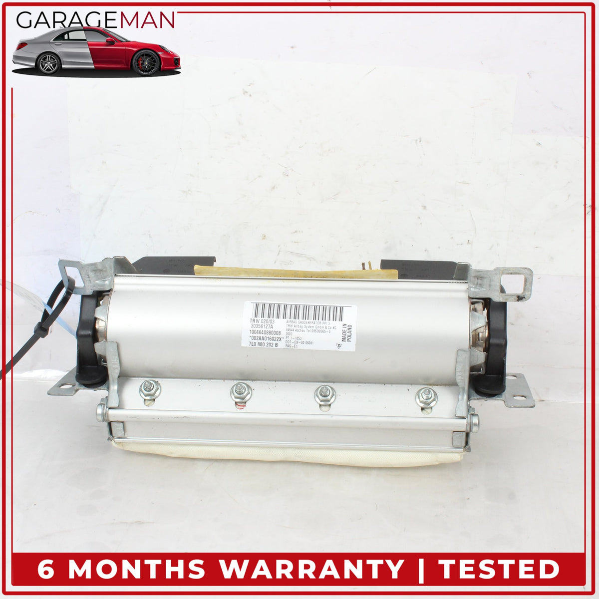 2003-2006 Porsche Cayenne 955 Right Dashboard Upper SRS Airbag Air Bag OEM
