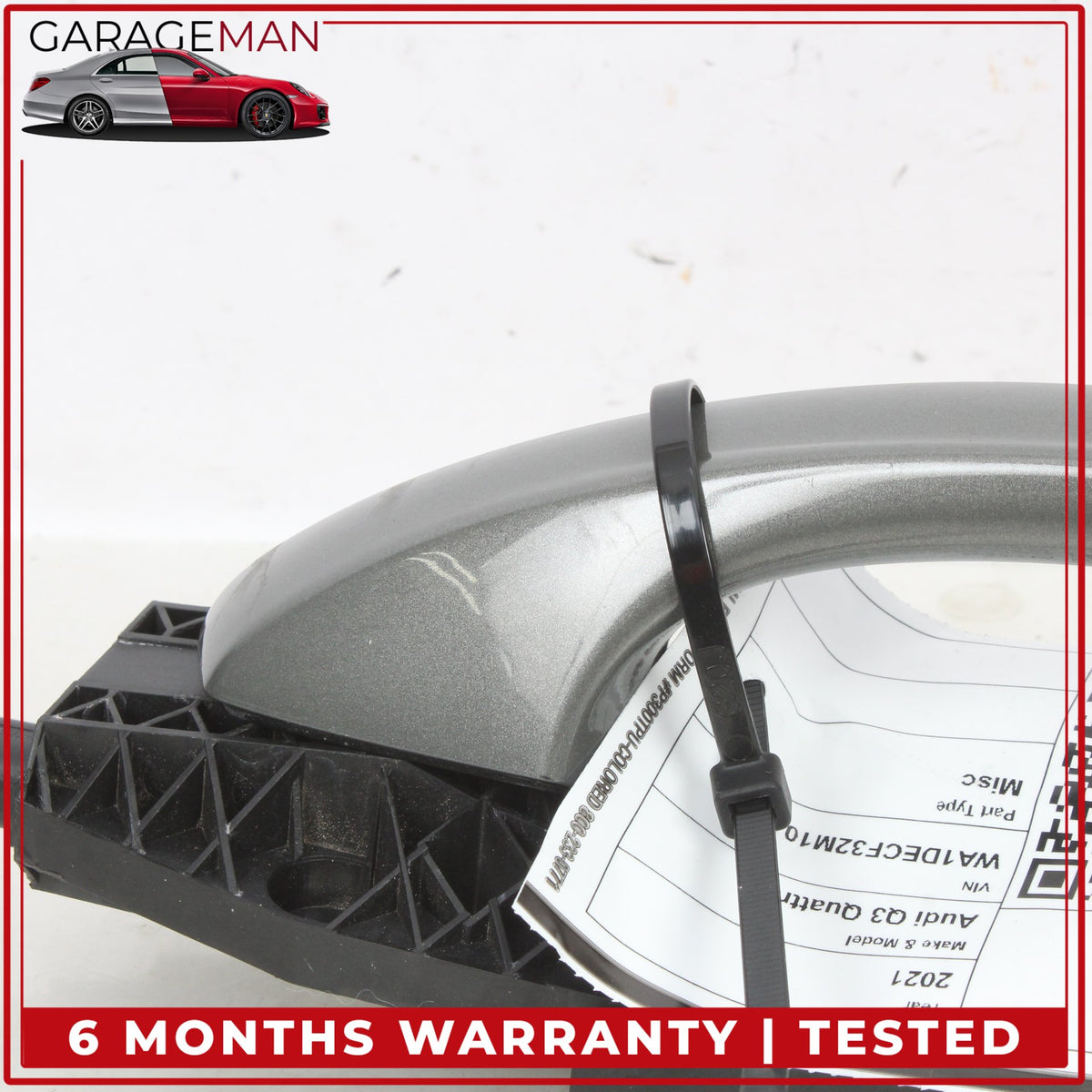 2019-2025 Audi Q3 Rear Right Side Exterior Door Handle Gray Metallic OEM