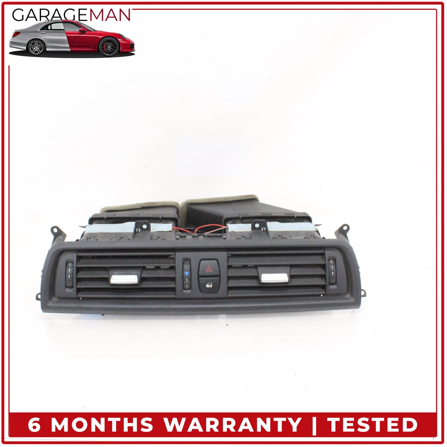 2011-2016 BMW 550i Center Dash AC Air Vent w/ Hazard Light Control Switch OEM