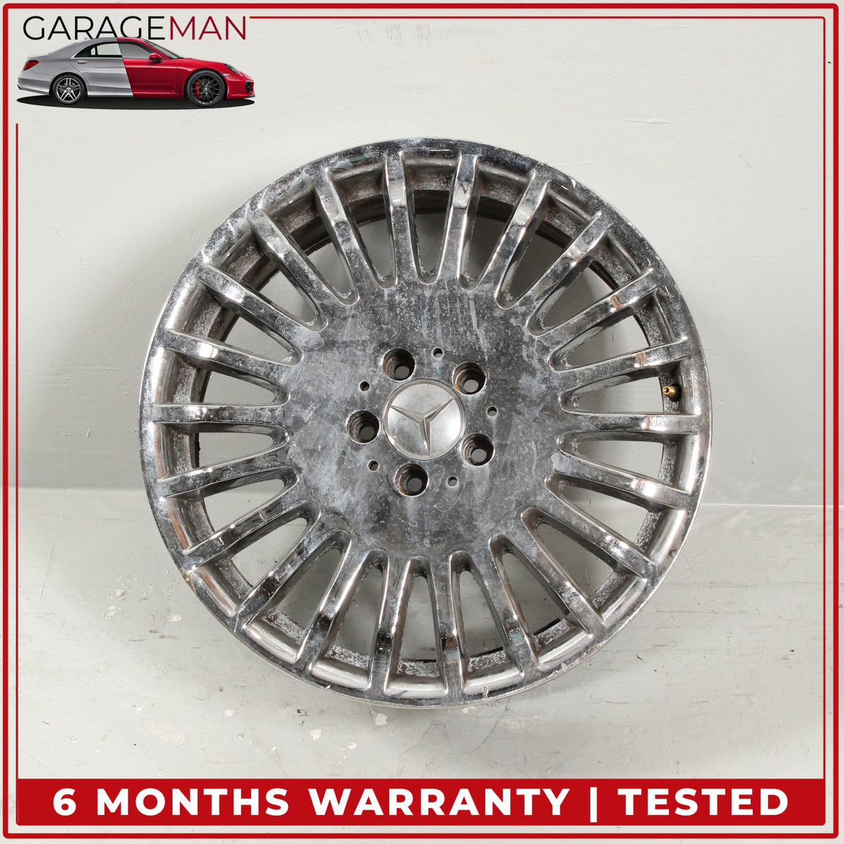 2007-2009 Mercedes W221 S550 S600 CL600 Wheel Rim 8.5JX19H2 ET43 2214012002 OEM
