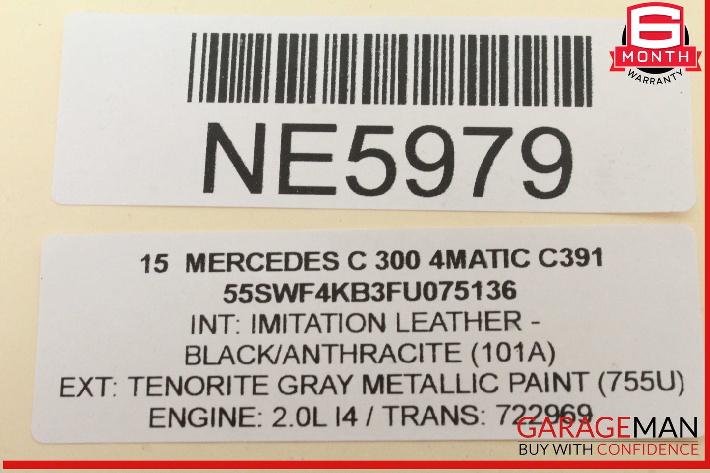 2015-2018 Mercedes W205 C300 Left Side Radiator Support Bracket 2056208100 OEM