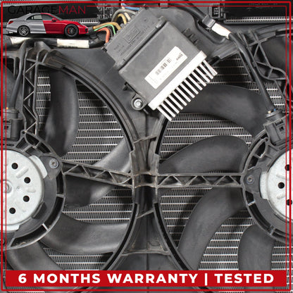2009-2016 Audi A4 Radiator w/ Radiator Cooling Fan Assembly 8K0121003AD