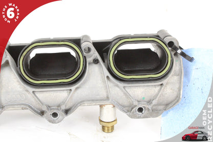 2011-2018 Audi Q7 Porsche Cayenne 958 Right Lower Intake Manifold w/ Bracket OEM