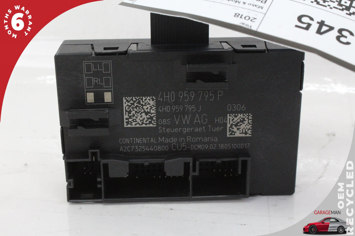 2015-2024 Porsche Macan 95B Rear Left or Right Side Door Control Module OEM