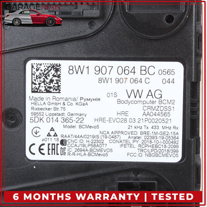2017-2024 Audi A4 A5 S4 S5 Rear BCM Comfort Body Control Module 8W1907064BC OEM