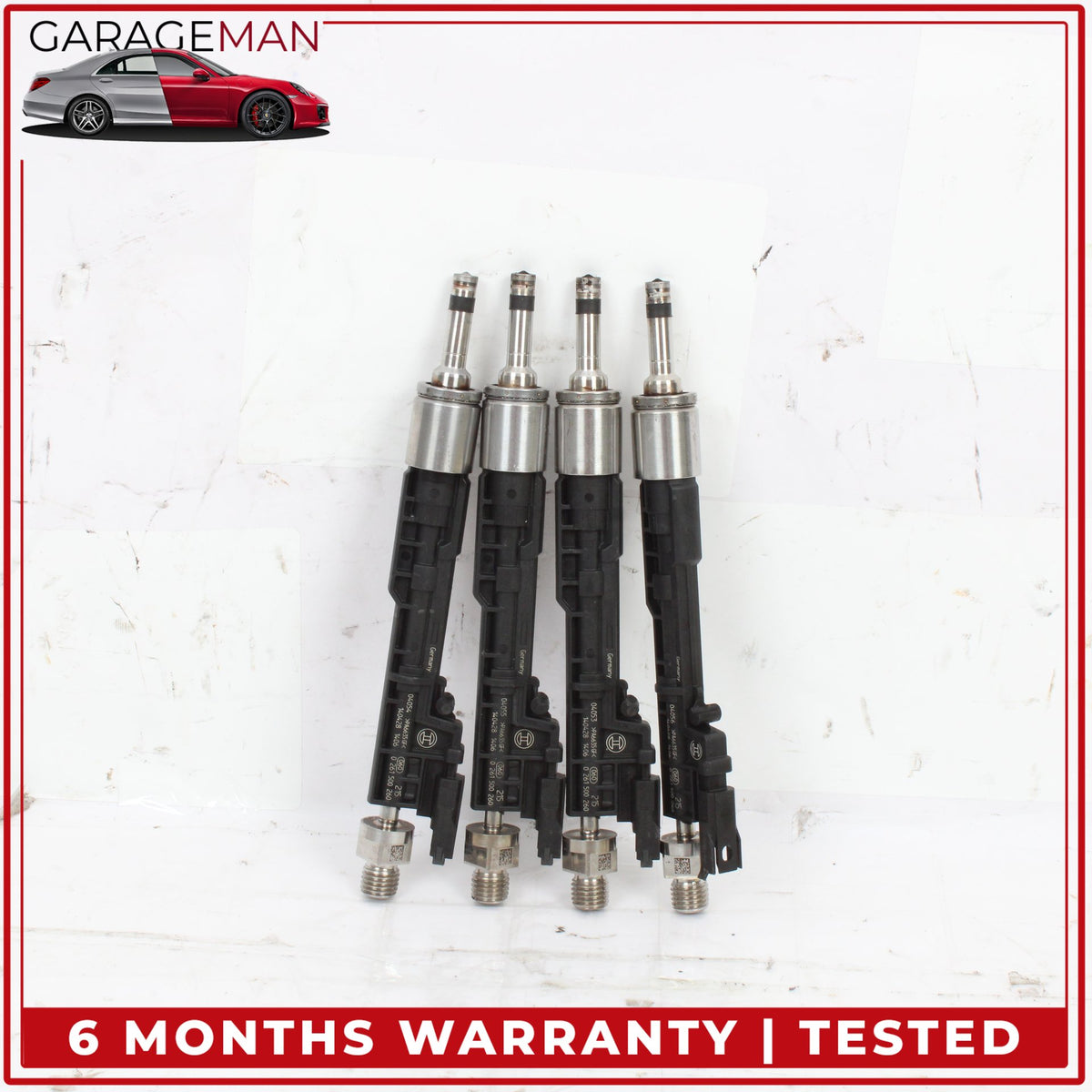 2012-2016 BMW 328i F30 RWD Engine Fuel Injector Set of 4 8625397 OEM