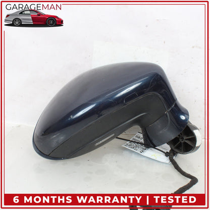 2010-2013 Porsche Panamera 970 Right Door Rear View Mirror Blue Metallic OEM