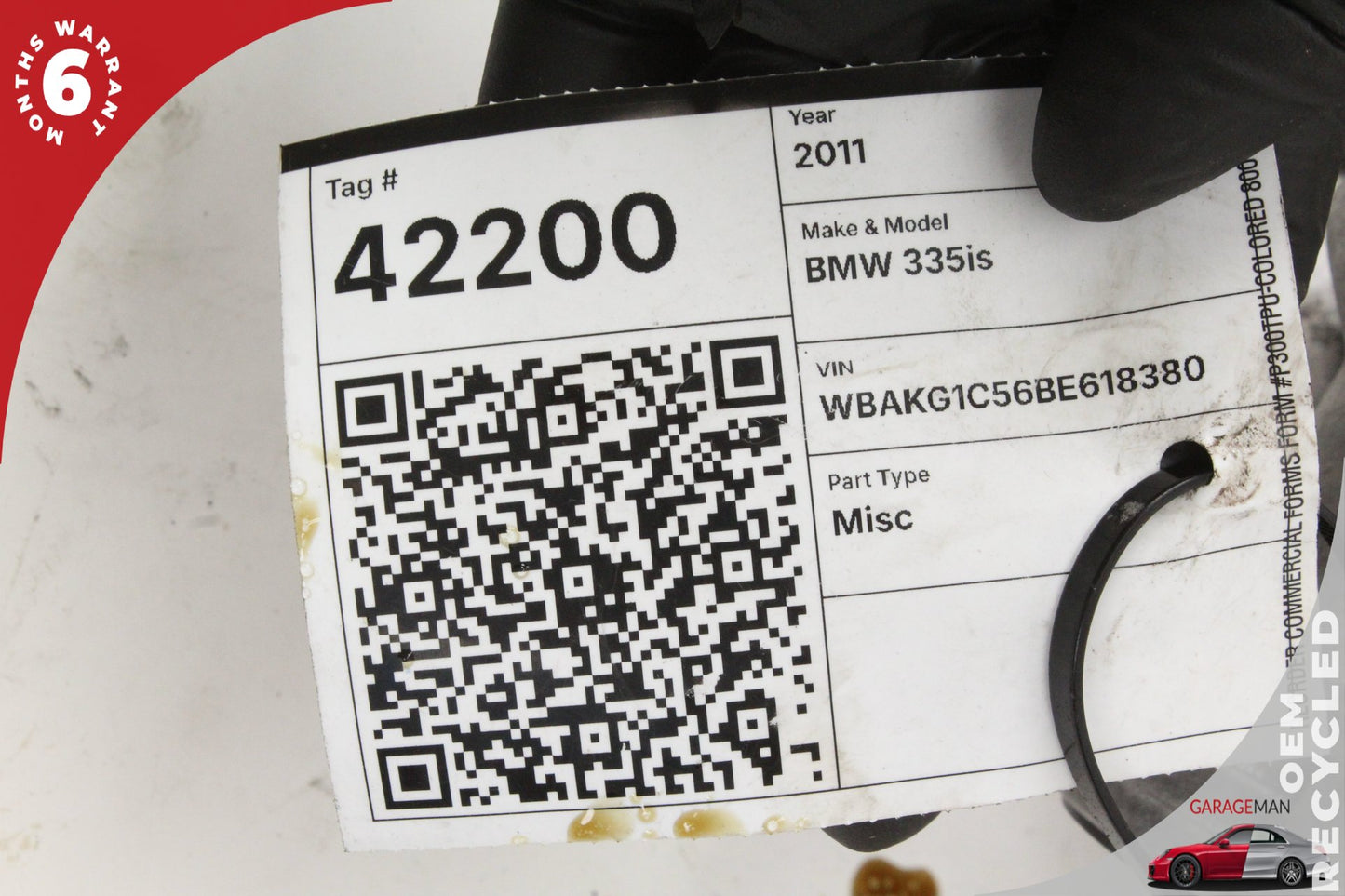 2007-2013 BMW 335is 135i 535i 3.0L Engine Oil Filter Housing Cooler 7516383 OEM