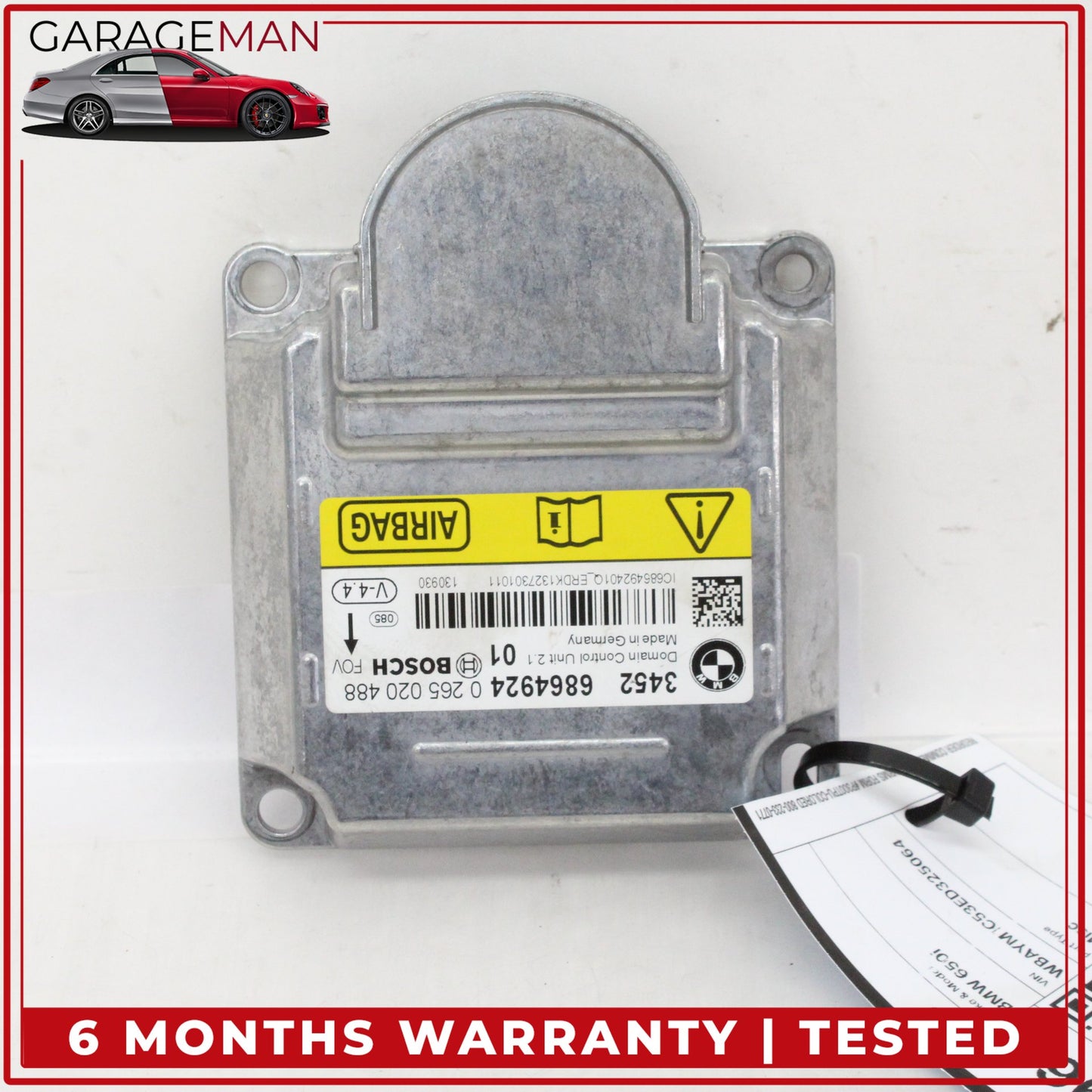 2012-2018 BMW 650i 640i SRS Airbag Air Bag Sensor Module Bosch 6864924 OEM