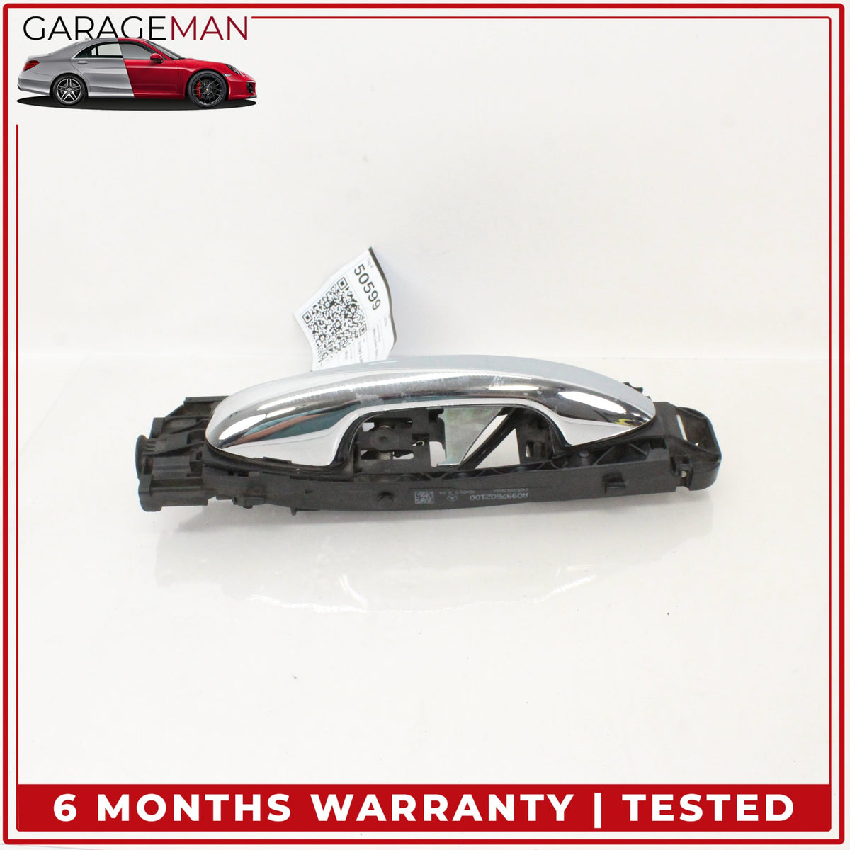 2015-2020 Mercedes W205 C300 Rear Left Side Exterior Door Handle Silver OEM