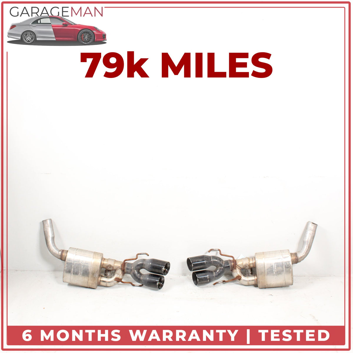 2007-2014 Mercedes-Benz CL550 W216 Valvetronic Designs Exhaust Mufflers Pair