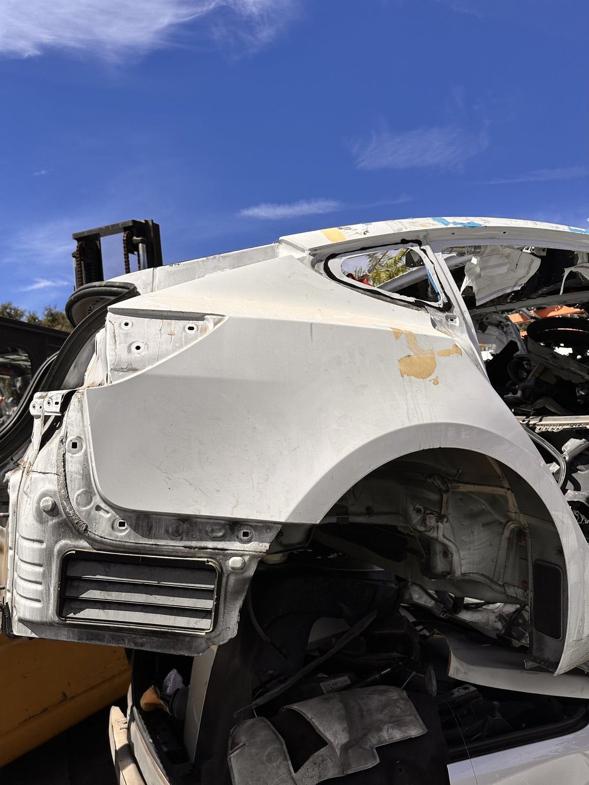 2017-2023 Tesla Model 3 Rear Right Side Quarter Frame Body Panel Pearl White OEM