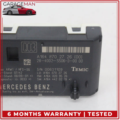 2009-2013 Mercedes W164 ML350 Trunk Lid Liftgate Tail Gate Control Module OEM