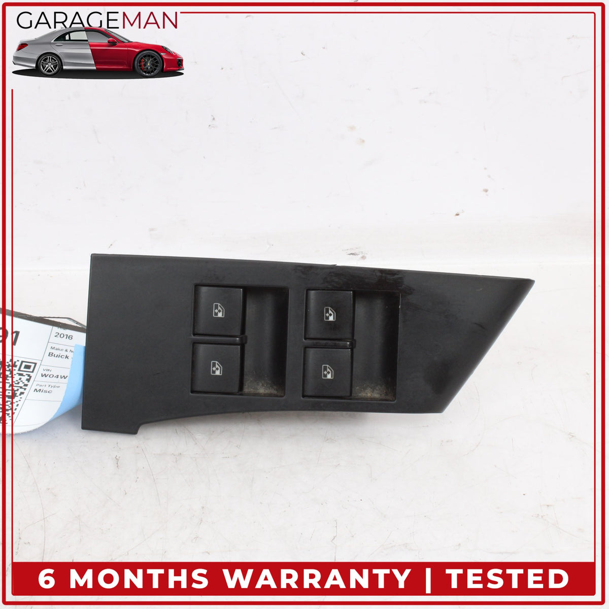 2016-2019 Buick Cascada Front Left Master Window Control Switch 13398365 OEM