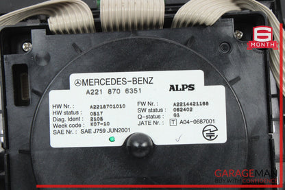 2007-2009 Mercedes-Benz S500 W221 Center Console Multi Function Switch 221870635