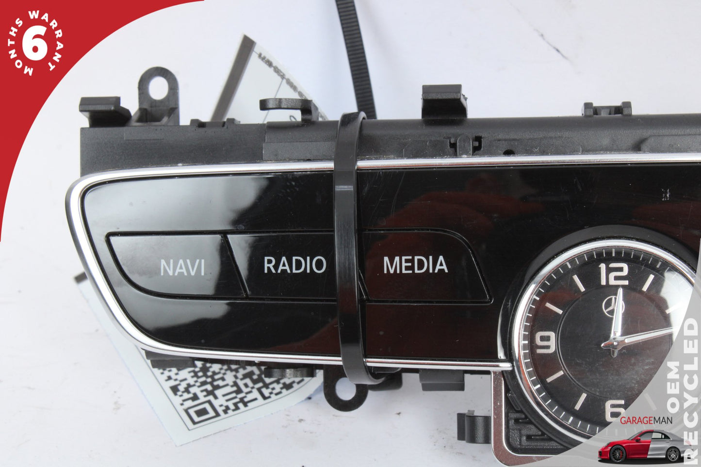 2019-2021 Mercedes W205 C300 Center Dash Hazard Control Switch w/ Clock OEM