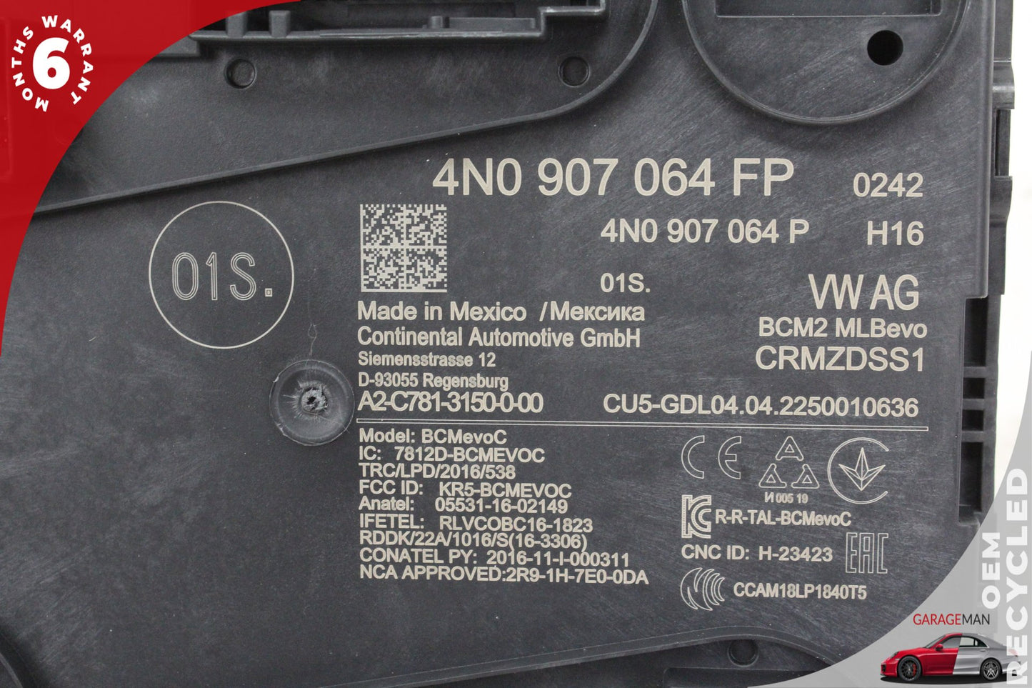 2018-2025 Audi Q5 SQ5 Body Comfort BCM Control Module Unit 4N0907064GP OEM