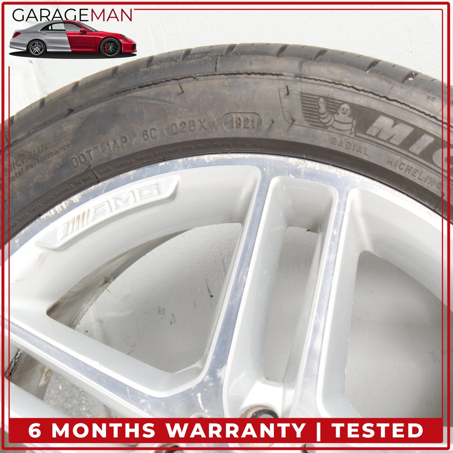 2011-2013 Mercedes W204 C250 Rear Wheel Rim w/ Tire 8.5JX17H2ET58 2044019702 OEM